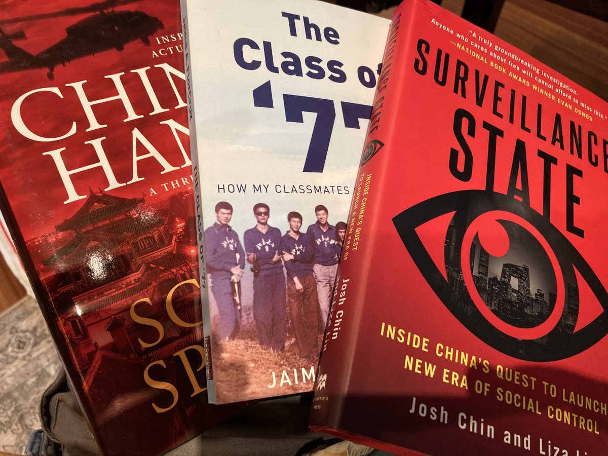 James M Zimmerman (@jmzbeijing) on Twitter photo Well, .... I am indeed ready for my upcoming stint in quarantine (for the 4th time) when I arrive in Shanghai this week. Lots of good reading materials I got here in San Diego from my pals <a href="/joshchin/">Josh Chin</a> <a href="/lizalinwsj/">Liza Lin</a> <a href="/jflorcruzCNN/">Jaime FlorCruz</a> and <a href="/ScottSpacek/">Scott Spacek</a>. Well, .... I am indeed ready for my upcoming stint in quarantine (for the 4th time) when I arrive in Shanghai this week. Lots of good reading materials I got here in San Diego from my pals <a href="/joshchin/">Josh Chin</a> <a href="/lizalinwsj/">Liza Lin</a> <a href="/jflorcruzCNN/">Jaime FlorCruz</a> and <a href="/ScottSpacek/">Scott Spacek</a>.