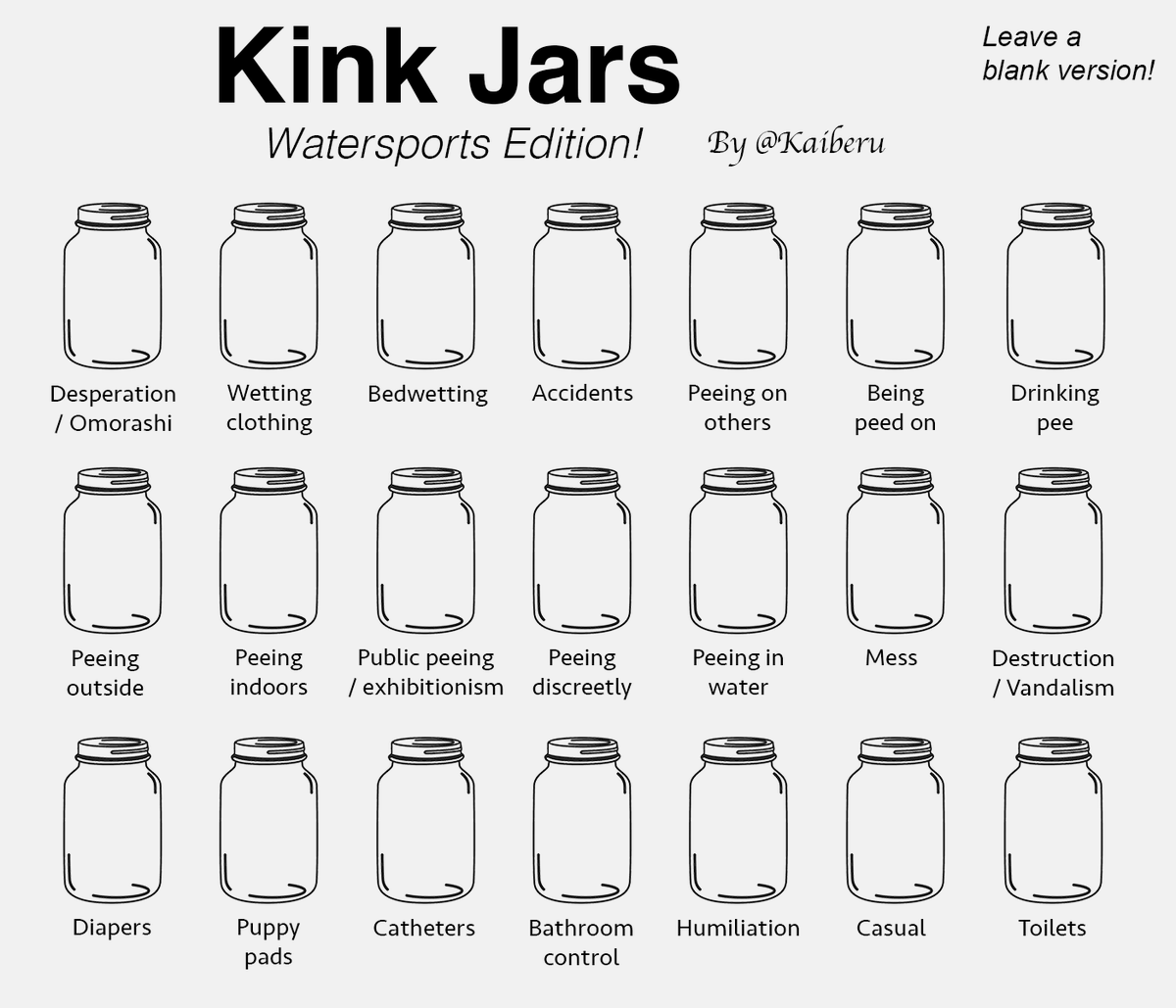 Kaiberu_'s tweet photo. Whoa, I made some watersports kink jars! https://t.co/9JSQEPX8xf