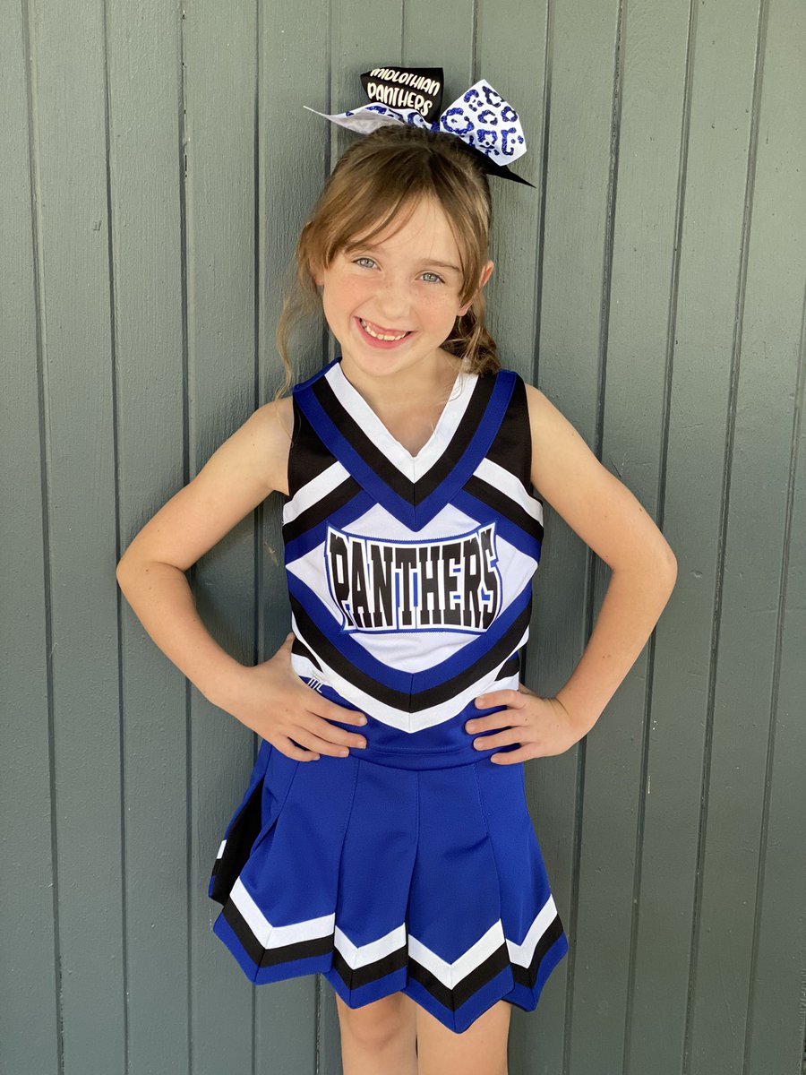 It was game day! This sweet girl is loving it #youthcheer #myflcheer #panthers