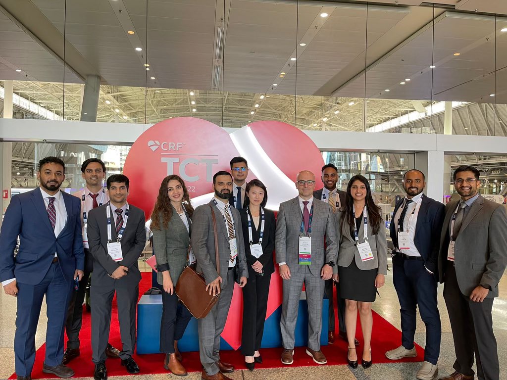 Kicking off <a href="/TCTMD/">TCTMD</a> Conference with a bang! Strong team of our fellows @Cascadedesun <a href="/Irfan_shafis/">Irfan Shafi</a> <a href="/TusharMishraMD/">TusharMishra</a> <a href="/GoelMishita/">Mishita Goel</a> and residents <a href="/azizelkarim/">Aziz AwadElkarim MD</a> <a href="/RashidAlhusain/">Rashid Alhusain</a> attending and presenting this weekend. Mentorship from <a href="/chadialraies/">Chadi Alraies, MD FACC FSCAI</a> always much appreciated! #TCT2022