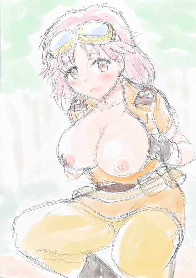 おっぱいを見せてくれるマァム。 