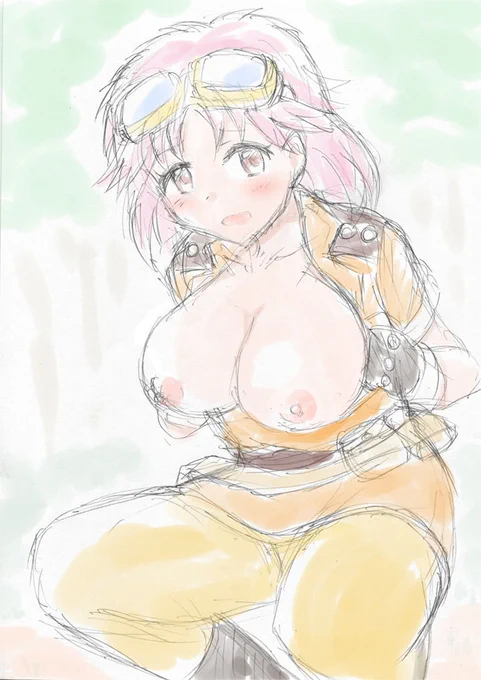 おっぱいを見せてくれるマァム。 