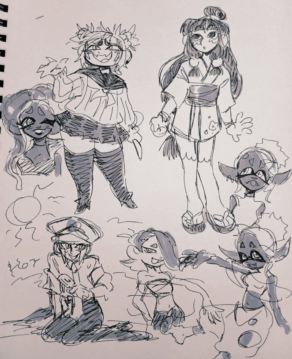 sketchbook stuff before i inevitably disappear for the next 2-3 days lol 