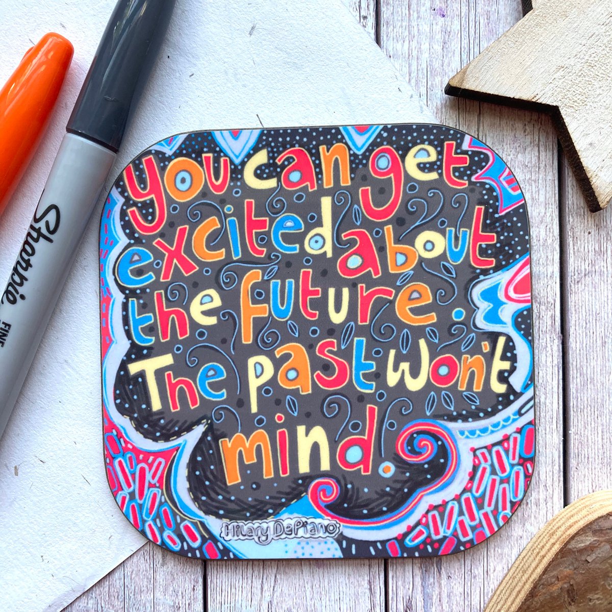 buck_lj's tweet photo. Positivity Quote Coaster, Future Quote, New Beginnings Quote, Hilary De Piano Quote, Letterbox Gift, Thinking Of You, Encouragement Gift. https://t.co/CqTN72ydjI #Etsy #Slumbermonkey #FutureQuote https://t.co/PIwps8x1UO