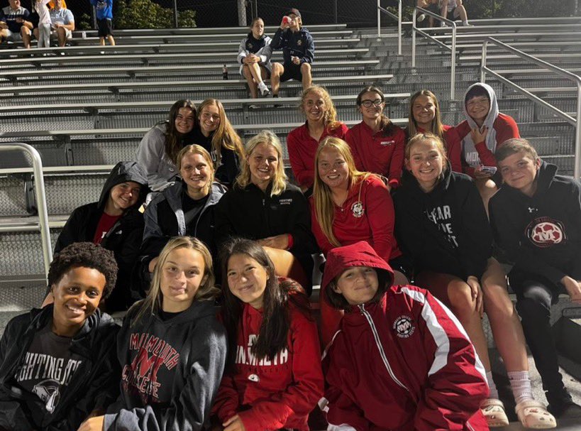 ScotsWSoccer's tweet photo. Celebrating a win watching @marquettesoccer play @YaleMSoccer  ❤️🤍 #Rollscots https://t.co/HRWdUQaCiH