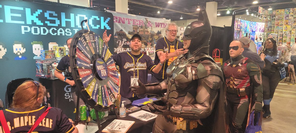 You don't have to be a Caped Crusader to win at the Wheel of Fun! Booth 510 at amazingcomiccon.com