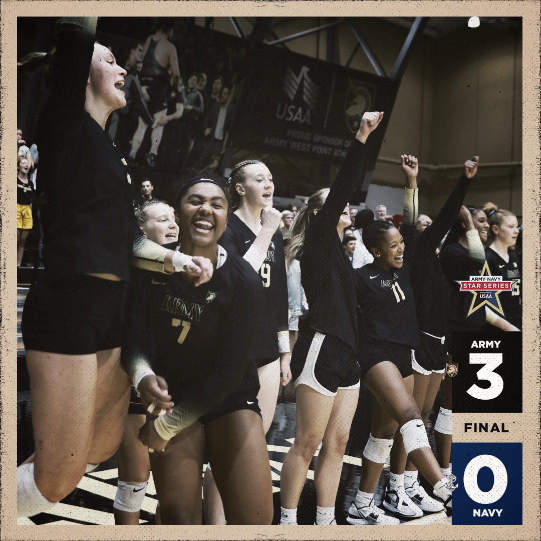 .@ArmyWP_VB captures the first ⭐️ of the season‼️ #ArmyNavy