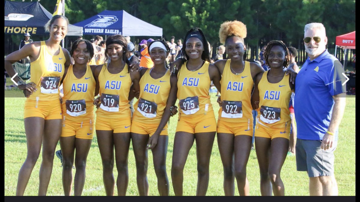 Thank you Women’s <a href="/ASUTFXC/">ASU Track & Field/Cross Country</a> for including the AD in a pre-run pic. Thank you for representing <a href="/AlbanyStateUniv/">Albany State University</a> with competitiveness and class.  #ProudAD #GoGoldBleedBlue