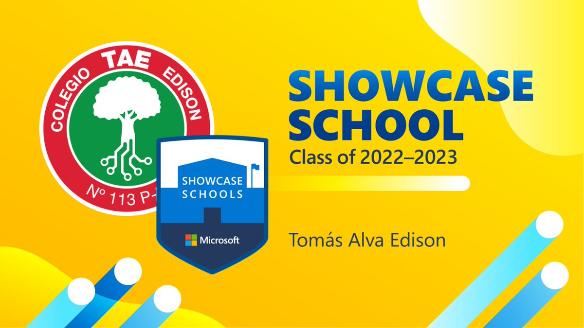 ¡Felicidades! Microsoft ha reconocido a nuestra institución como una Showcase Schools, un grupo de élite de escuelas que ejemplifican lo mejor de la enseñanza y el aprendizaje en el mundo de hoy. Solo unas pocas instituciones obtienen esta designación.
#showcaseschool