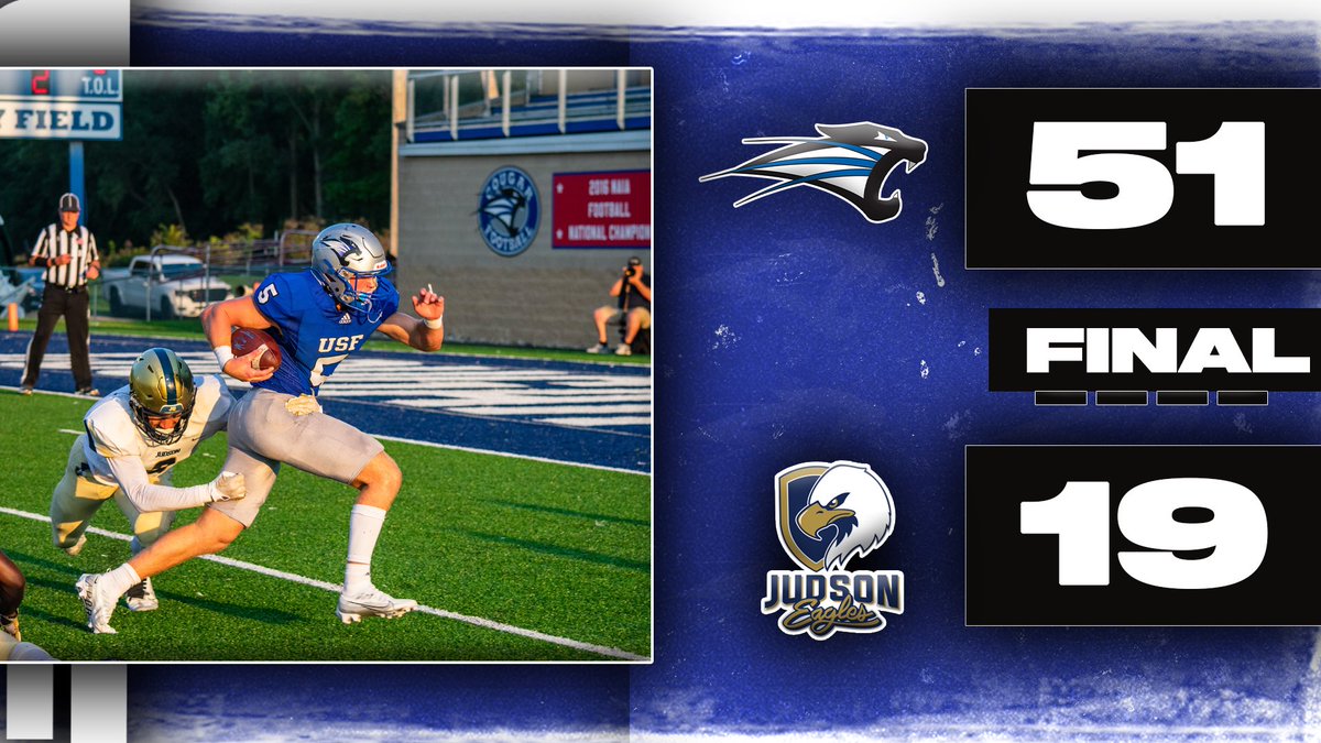 That’s a ball game!

See you all next week for homecoming vs. SXU! It’s party time!

#GoCougs🐾 | #FillYourBucket | #TurnAroundCrew