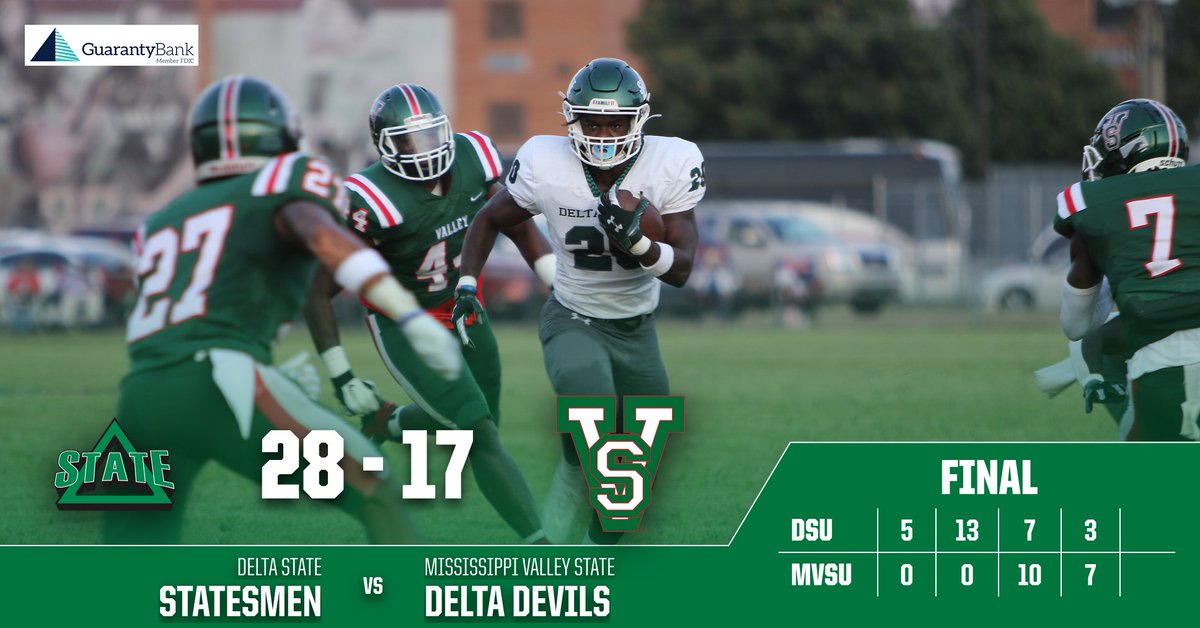 DeltaStateFB's tweet photo. 🏈 Final
#WhereChampionsPlay | #DSUFamily

Burn The Boats https://t.co/radN1L19dN