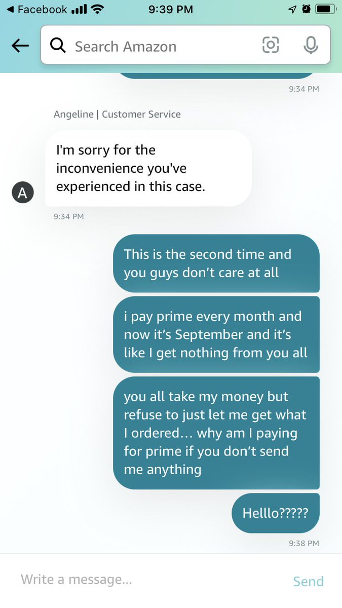 OrgTelPro's tweet photo. @AmazonHelp Nothing… you guys did absolutely nothing … first person left and then threw me to someone else who did nothing…… but you take my prime payment monthly along with everything else https://t.co/BBOQnFW7vu
