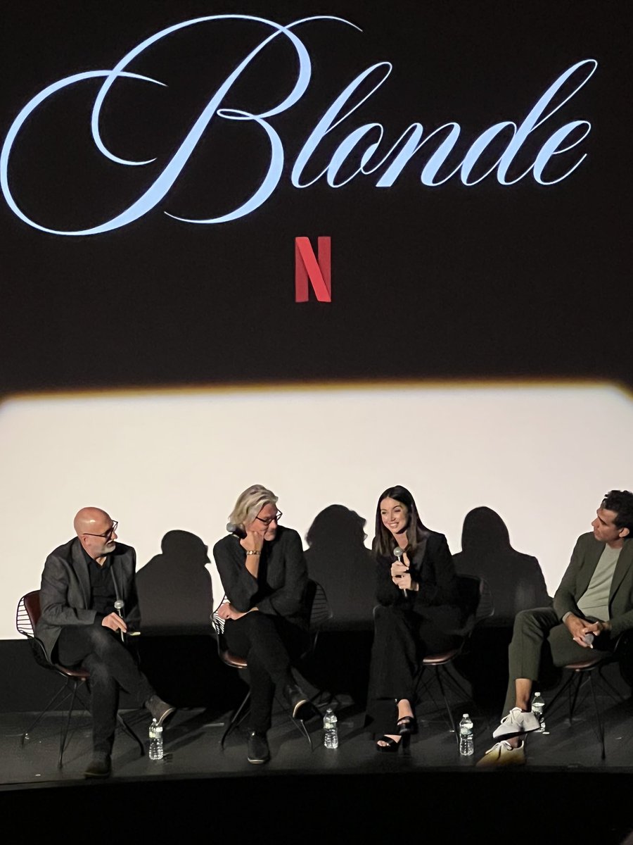 At the SAG-AFTRA Awards screening of 'Blonde,' featuring a talkback with @NeumaierMovies director Andrew Dominik, and stars Ana de Armas and Bobby Cannavale #blonde #Blondemovie #marilyn #MarilynMonroe #monroe #AnaDeArmas #bobbycannavale #andrewdominik
