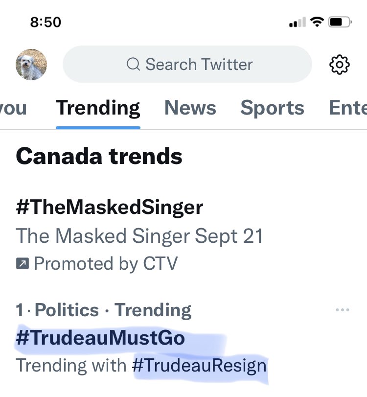ccmbishop's tweet photo. @thevivafrei And then there were two .... trending hashtags, that is. https://t.co/z2VSD86WHJ