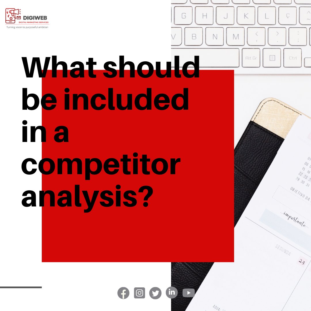 digiwebsrvcs's tweet photo. A competitor analysis should include a review of your competitors’ products, services, pricing, marketing strategy, and their strengths and weaknesses. It should also include an analysis of your own business and how you can improve in comparison to your competitors. 👍 https://t.co/ahKJwjCXFO