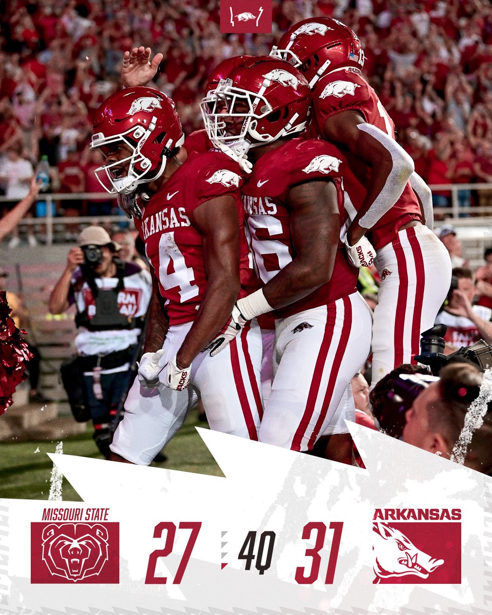 Hogs out front