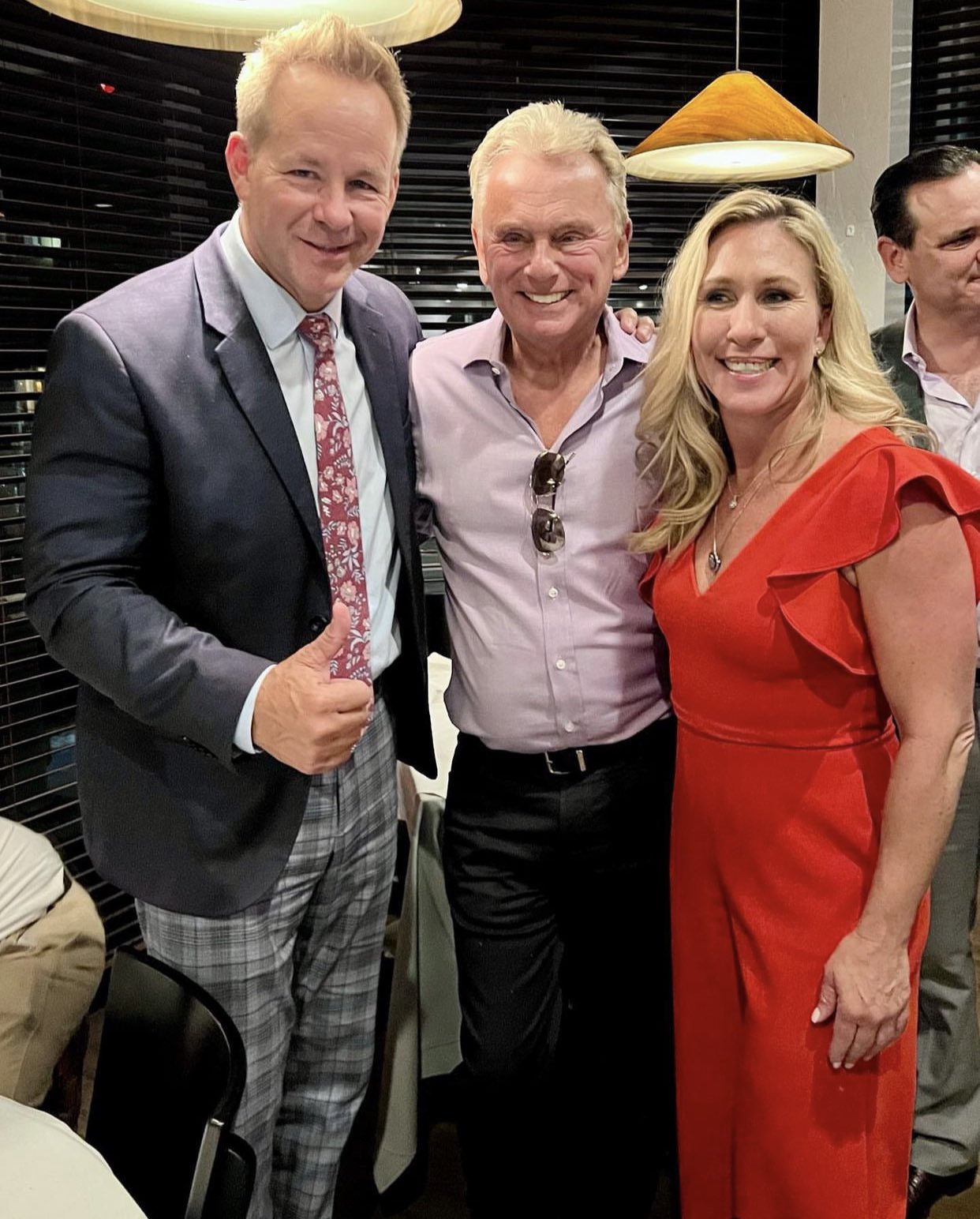 Blue Check Liberals Try To Cancel Pat Sajak For Taking Picture With MTG