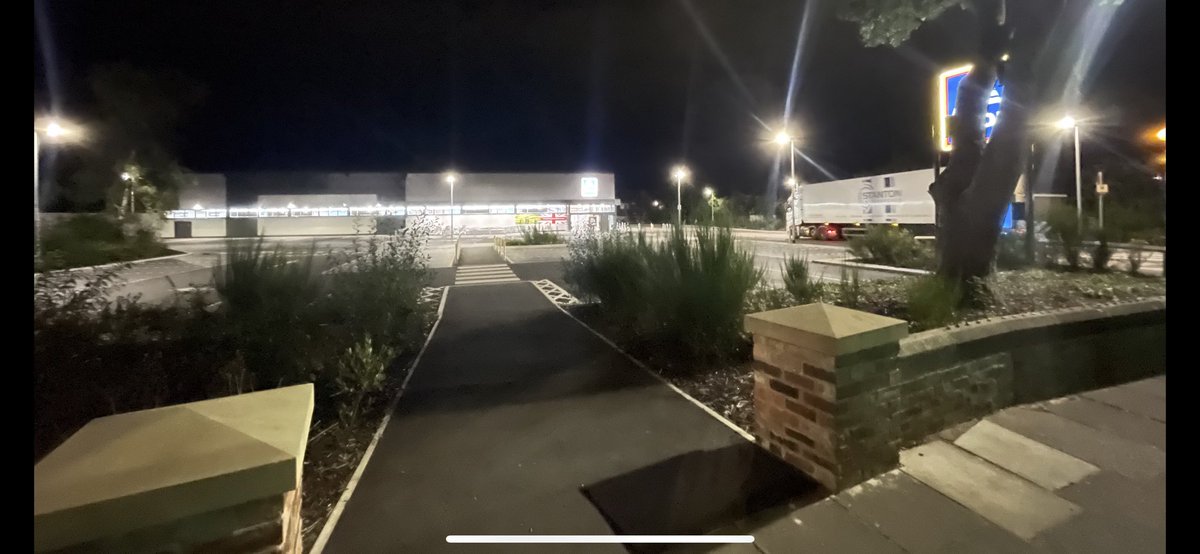 So much for saving energy this is Aldi at 12.30am they  close at 10 pm  and it faces peoples houses