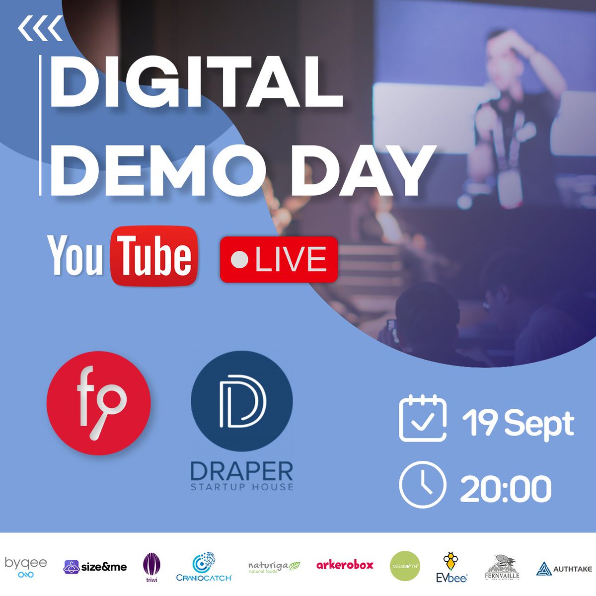 fonbulucu's tweet photo. @dshglobal ve fonbulucu’nun işbirliği ile  gerçekleşecek olan canlı yayında, fonlaması başarıyla gerçekleşmiş 10 girişimimiz, Draper Startup House mentorlarına yapacakları 4 dakika süreli ingilizce sunum ile girişimlerini tanıtacaklar. https://t.co/QQBYk7a4vW https://t.co/4f1LDMvauy