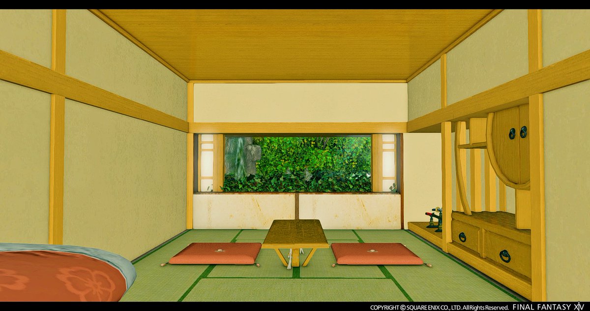 NierKk's tweet photo. 静かでくつろげる空間をと思い和室を作ってみましたー!
設置数ギリギリだったけど満足できる仕上がりになったので是非遊びに来てみてください~!
Gaia/Tiamat/シロガネ9-7-001
#HousingEden
#StudioKk
#FF14ハウジング
#FF14Housing https://t.co/ISJZqAU5cH