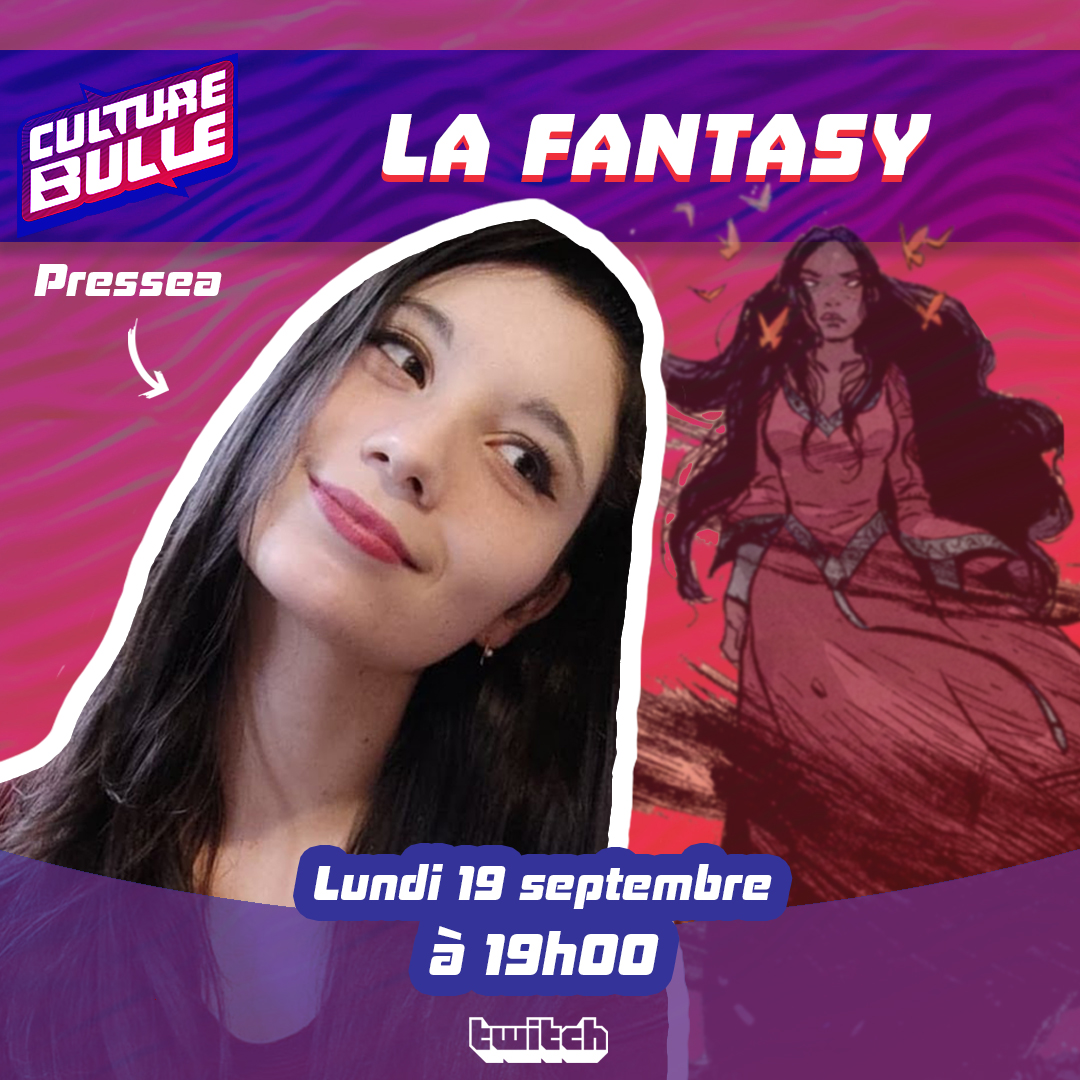 📣 ALERTE ! On vous donne rdv demain dès 19h dans notre émission Twitch #CultureBulle. On y parlera avec notre invitée <a href="/Pressea_/">Pressea</a> de la Fantasy dans la BD, le Manga et le Webtoon. À demain, en forme ! 📺

🎤 Host : <a href="/Hiuuugs/">Hiuuugs</a>
🎁 Scoops &amp; cadeaux !
👉 twitch.tv/dupuisdirect/