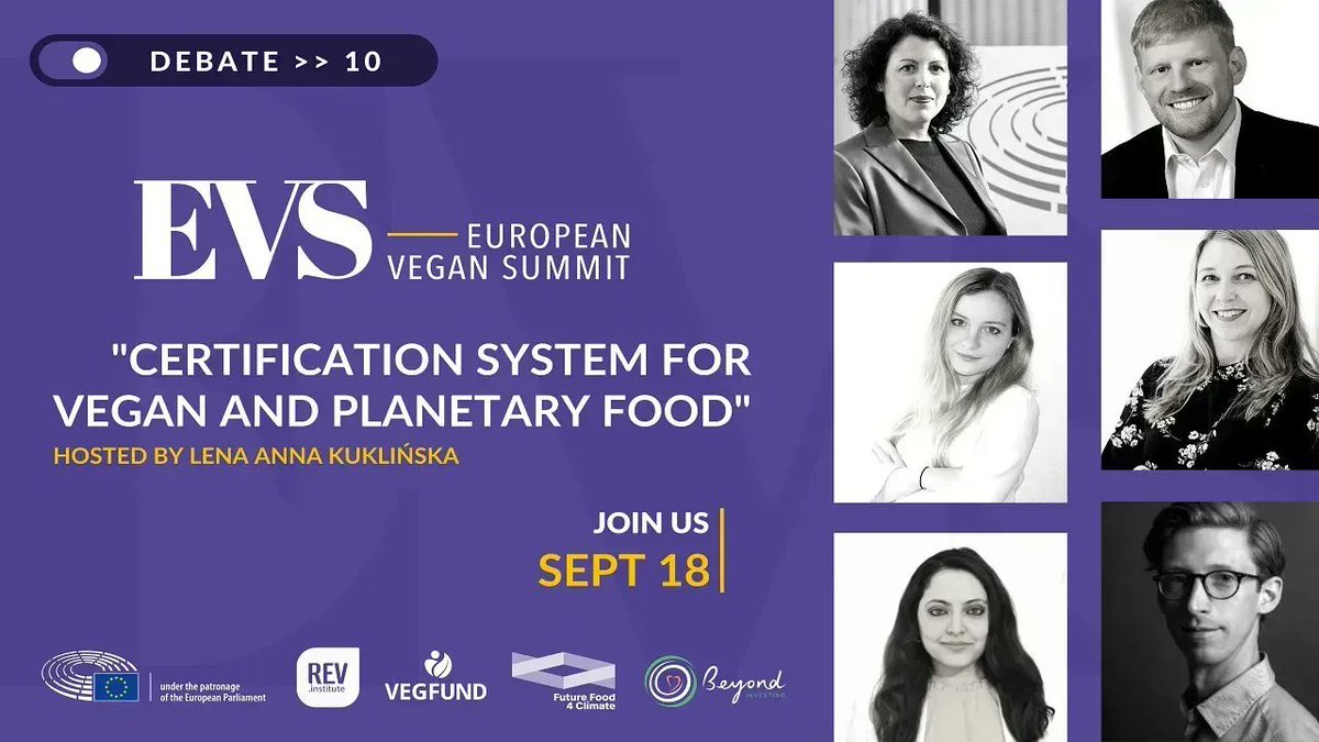 Act4AnimalsEU's tweet photo. Tune in to @eu_vegan_summit this morning at 10:00 CEST, where our Political Advisor for Food Policy @CamillaBjorkbom will talk about:
🏷️ Why animal products should have welfare labelling
👥 The responsibility that needs to be placed on policy makers https://t.co/FVSXJJIXGk