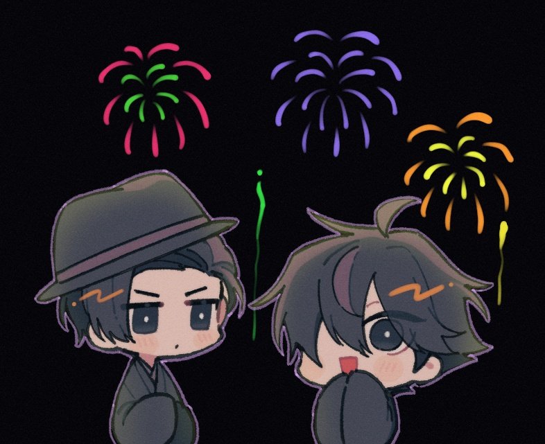 「お祭り楽しいねぇ 」|おにこのイラスト
