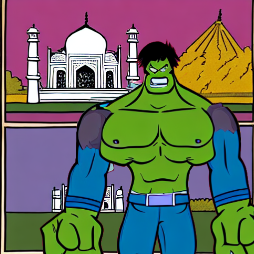 Abhas9's tweet photo. AI-generated Images of "Hulk in India" with one showing him stuck in @peakbengaluru #traffic

Obviously, he was always angry in The Avengers

#stablediffusion #text2imageArt https://t.co/4NasOqDjaA