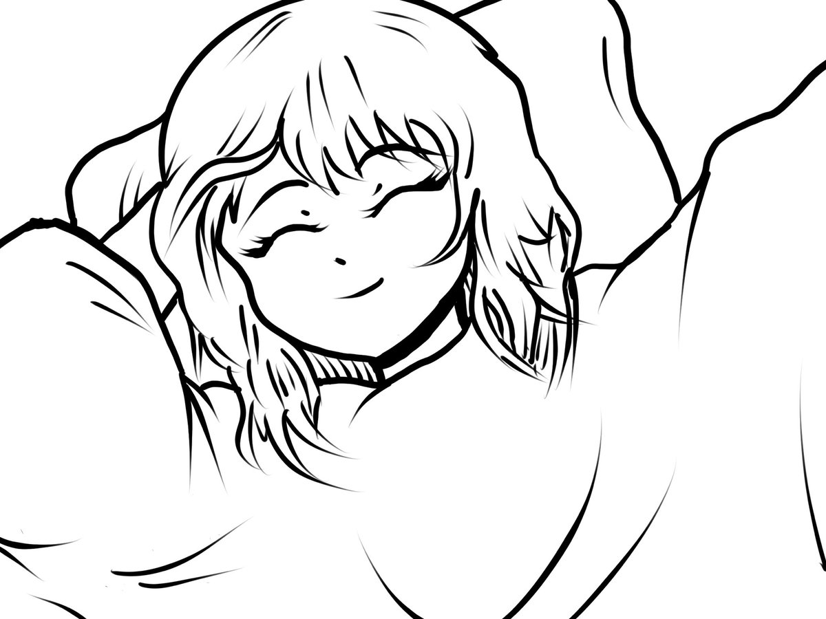 InkyDood's tweet photo. Daily Doodle #402: Going to sleep. https://t.co/lrLn6tdS21