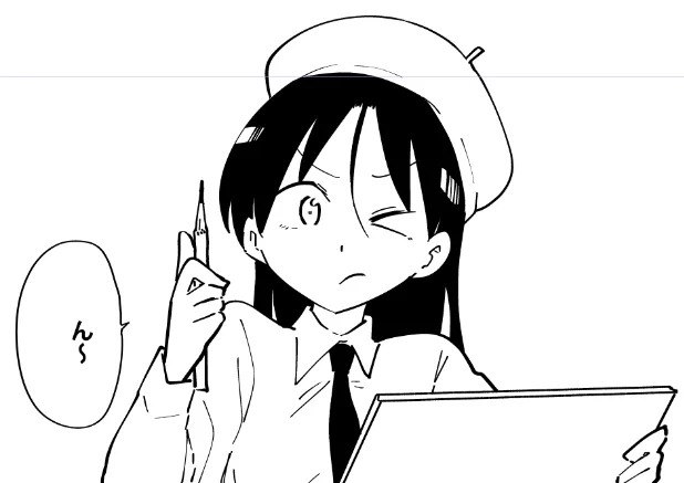 桐谷さん作画中✍ 