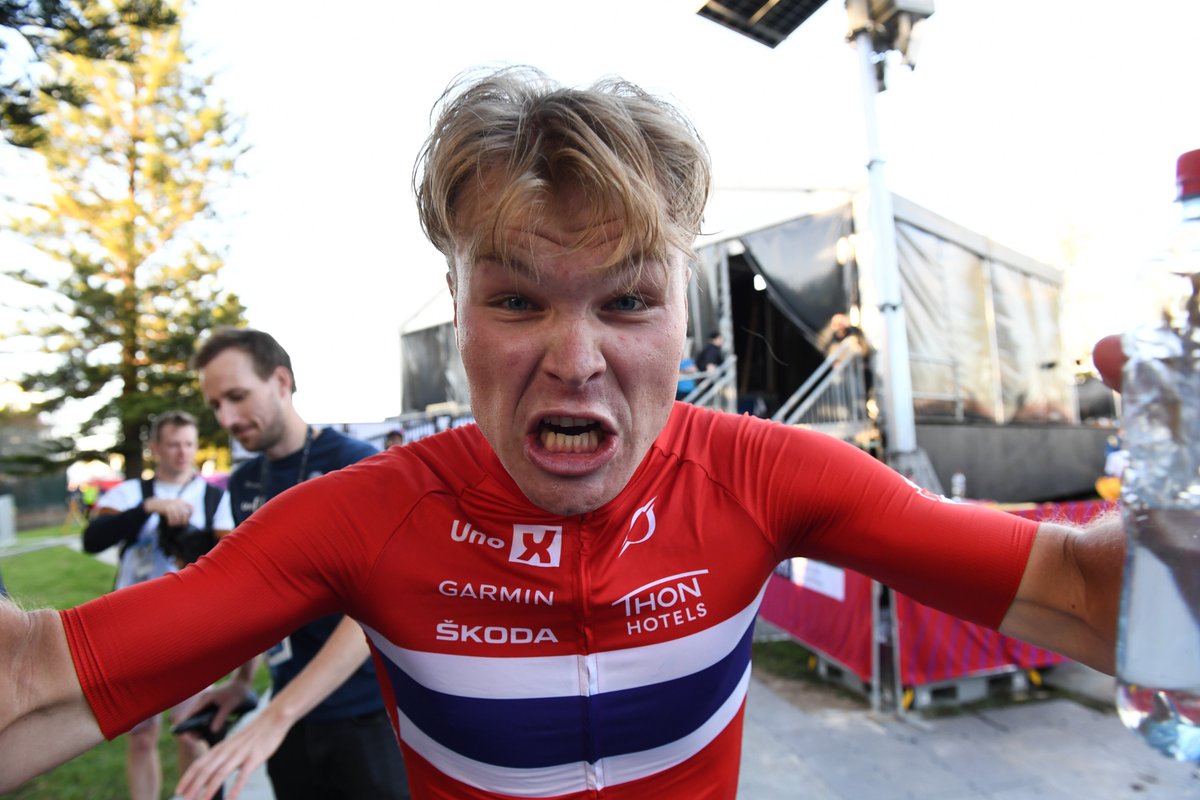 UCI_cycling's tweet photo. 🤯🤯🤯

@Tobias_S_Foss is your 2022 UCI Men Elite ITT World Champion!

#Wollongong2022 https://t.co/KzSupYYXBV