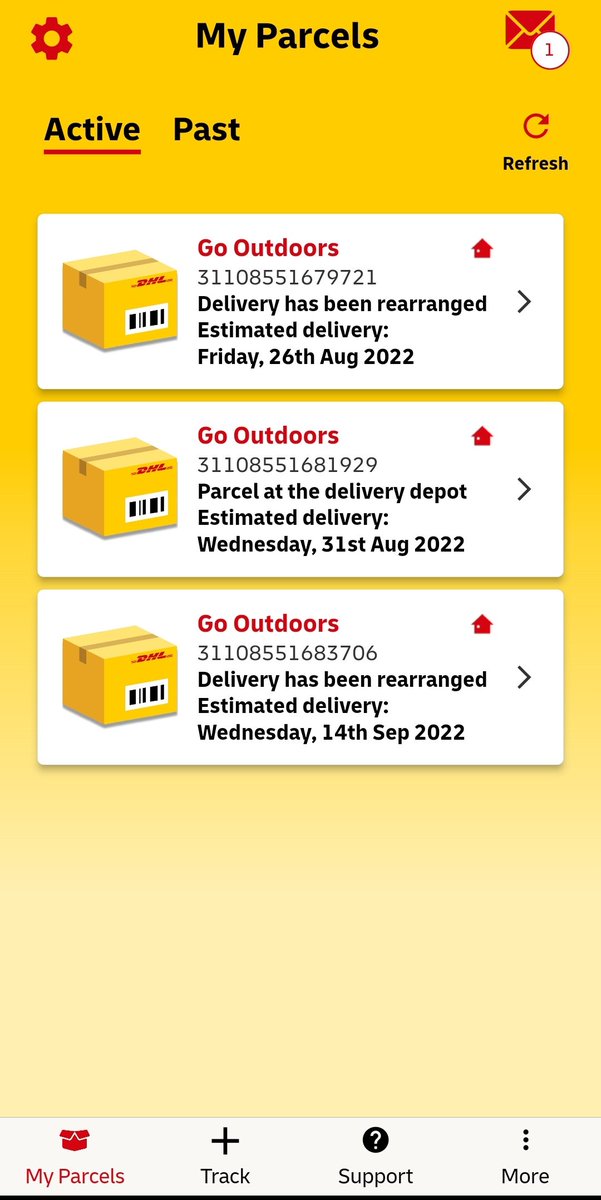 Natty_leeeee's tweet photo. Unbelievably @GOoutdoors are sending a FOURTH parcel as @DHLParcelUK can't deliver this item. Please #Collaborate for a solution and under no circumstances should #DHL collect the next package if it's too big for your global delivery company. I want answers please!! https://t.co/tJ75f2Dudg