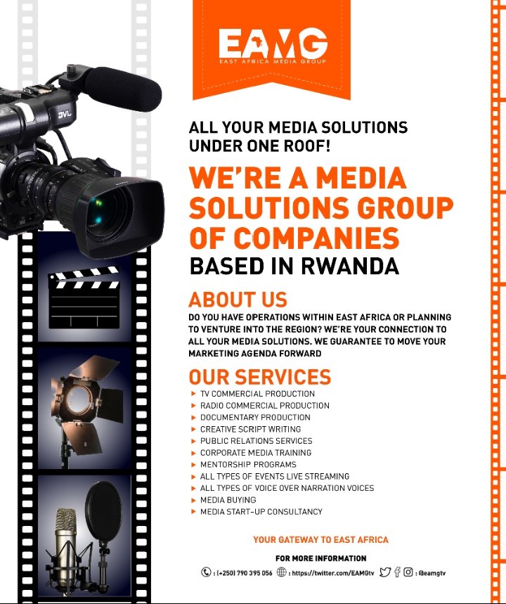 EAMGtv's tweet photo. Your brand visibility is as good as your investment in a production house that understands what it takes to move your marketing agenda to another level. Talk to us today. #EAMG #EAMGtv https://t.co/cARW6fVtFB