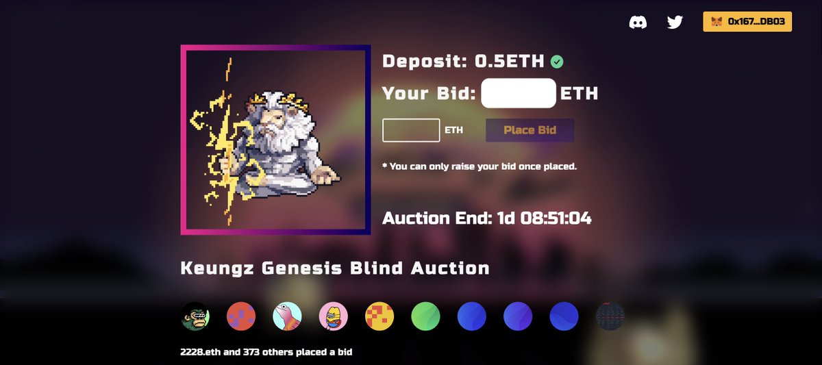 pax2228's tweet photo. Just placed a bid on my friend @keung 's project - Keungz Genesis. Amazing guy with fantastic art, all the best with the launch!

In @keung  we trust @Yogapetz https://t.co/p5i0XL6WuU
