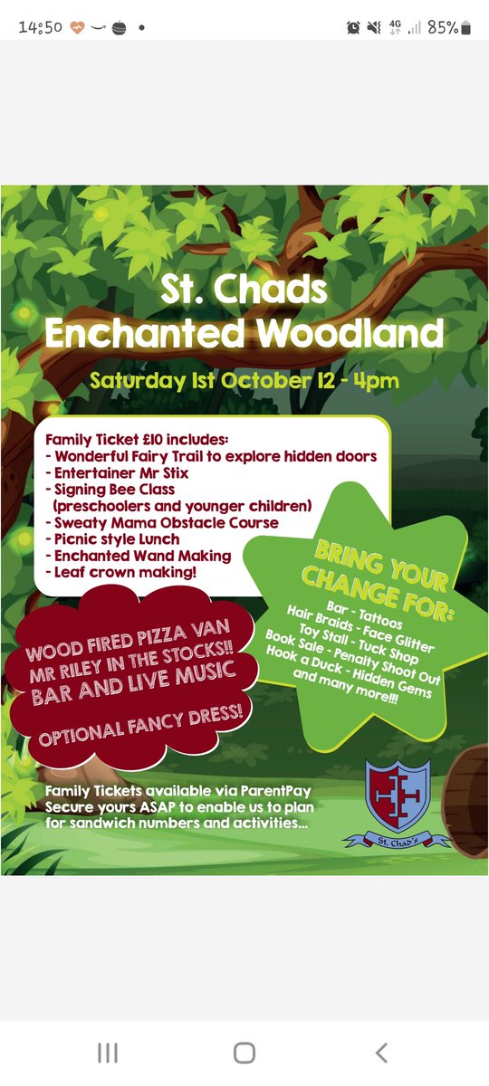 StChadsChorley's tweet photo. St Chad's Enchanted Woodland Experience ... get your tickets now! 🍃🧚‍♀️🌳🍂 https://t.co/hXMS1mk3Gk
