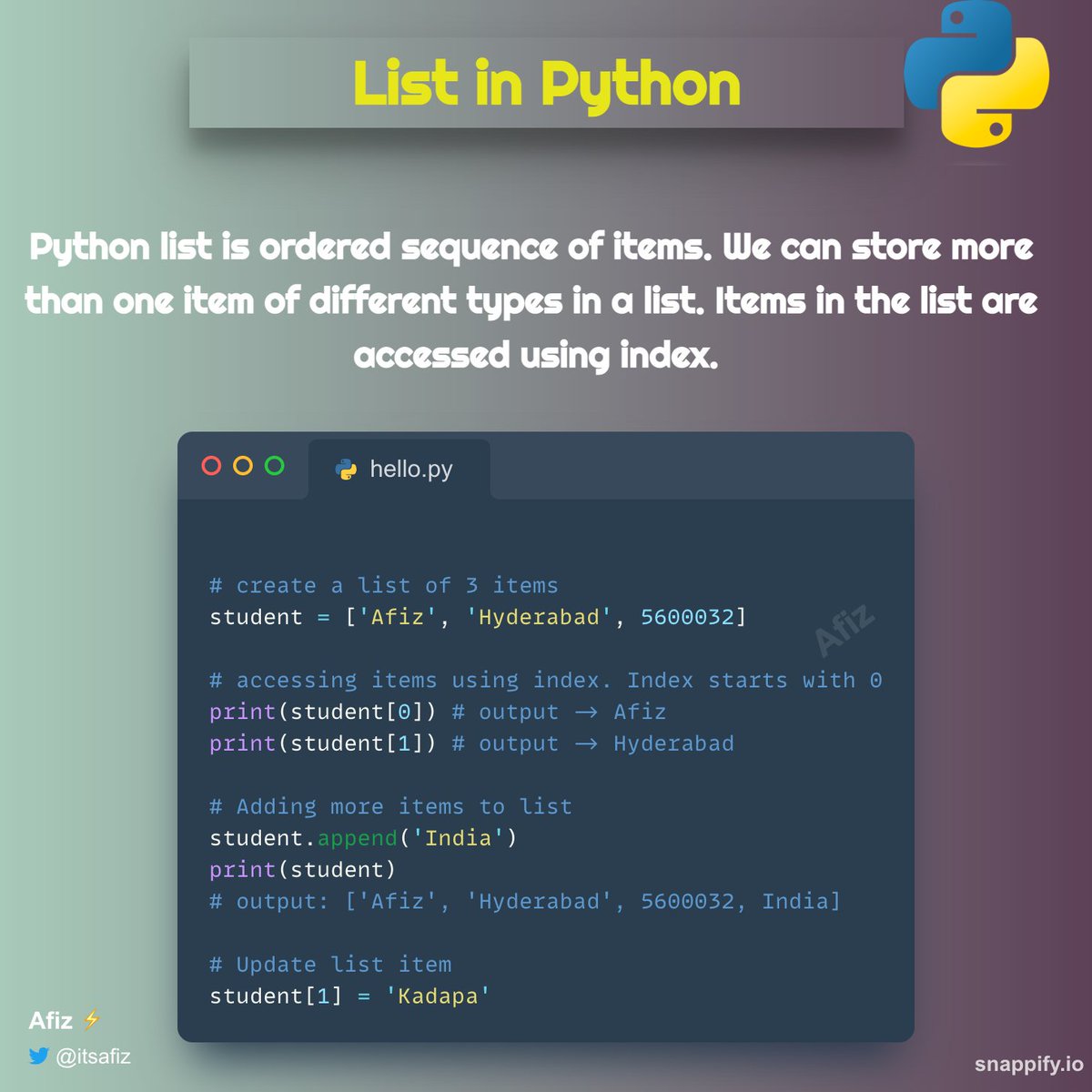 Built-in Data Types in Python (with code snippets) In Python, every ...