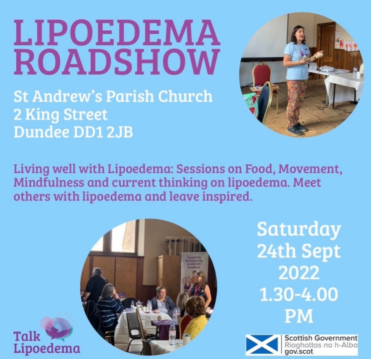 lindseyscottyog's tweet photo. I'll be at the @talklipoedema Roadshow teaching Chair Based Yoga to combat Lipoedema. #Lipoedema #Lipoedemaawareness #health #wellness #mindful #yoga #yogaforhealth #dundee #Wellbeing https://t.co/4E9yLqR6qh