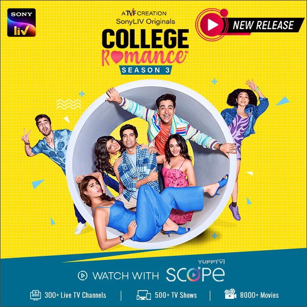 The season of Love, Friendship and Madness is back.

Watch all episodes of #CollegeRomanceS3 exclusively streaming now on #SonyLIV available with #YuppTVScope 

Subscribe Now 
yupptv.la/subscribe

#CollegeRomanceOnSonyLIV  #HindiWebSeries #HindiSeries  #SonyLIVOriginals