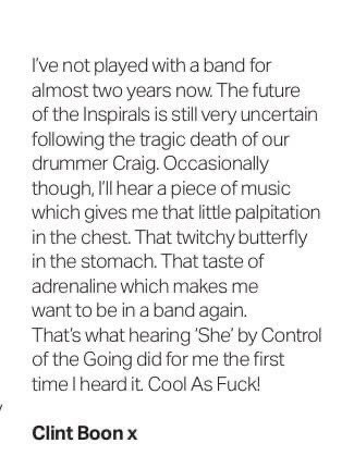 Ste Ack (@steack74) on Twitter photo This was 5 years ago, feels longer. Much love to <a href="/therealboon/">Clint Boon</a> for the kind words. <a href="/COTG_/">Control Of The Going</a> open.spotify.com/track/68kSmqRY… This was 5 years ago, feels longer. Much love to <a href="/therealboon/">Clint Boon</a> for the kind words. <a href="/COTG_/">Control Of The Going</a> open.spotify.com/track/68kSmqRY…