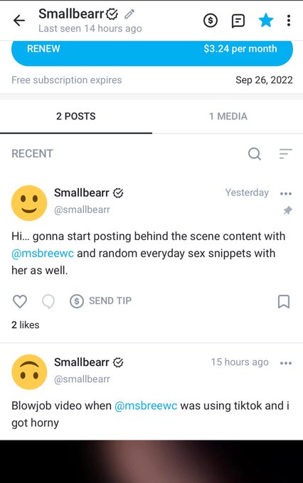 He really do it 😂😂😂 alright its up to you guys but &ldquo;smallbear&rdquo; will posting videos of our daily sex life