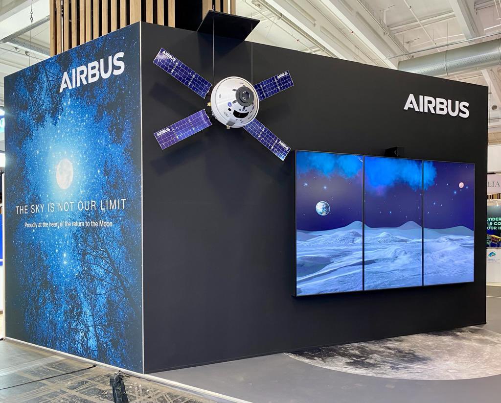 AirbusSpace's tweet photo. … and lift-off 🚀
Day 1️⃣ at #IAC2022 just started.
If you are around and interested in all things #Space, come at meet us there until Thu. 22 at booth H2. https://t.co/Iv02DKCpUr