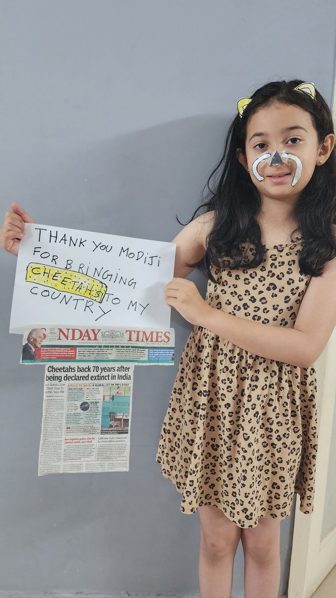 DKrismann's tweet photo. @narendramodi @PMOIndia My daughter was very happy to read this news. And she wanted to thank you Sir ! We will plan to visit them when they are settled ! https://t.co/X7lVojDDbP