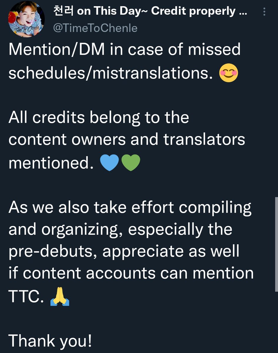 TTC_VRoll's tweet photo. A gentle note especially to content account managers 😊 https://t.co/Cfhj38XtGV