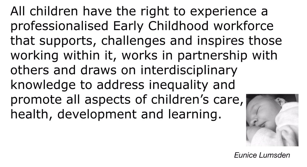 For those staring their journey to study Early Childhood Studies, your degree will provide a strong foundation &amp; skill mix for your future careers with #infants #children #families 

You are ‘Tomorrow’s Professionals’ &amp; ‘Advocates for Children’  
<a href="/ECSDNetwork/">Early Childhood Studies Degrees Network #ECSDN</a> 

Remember always: