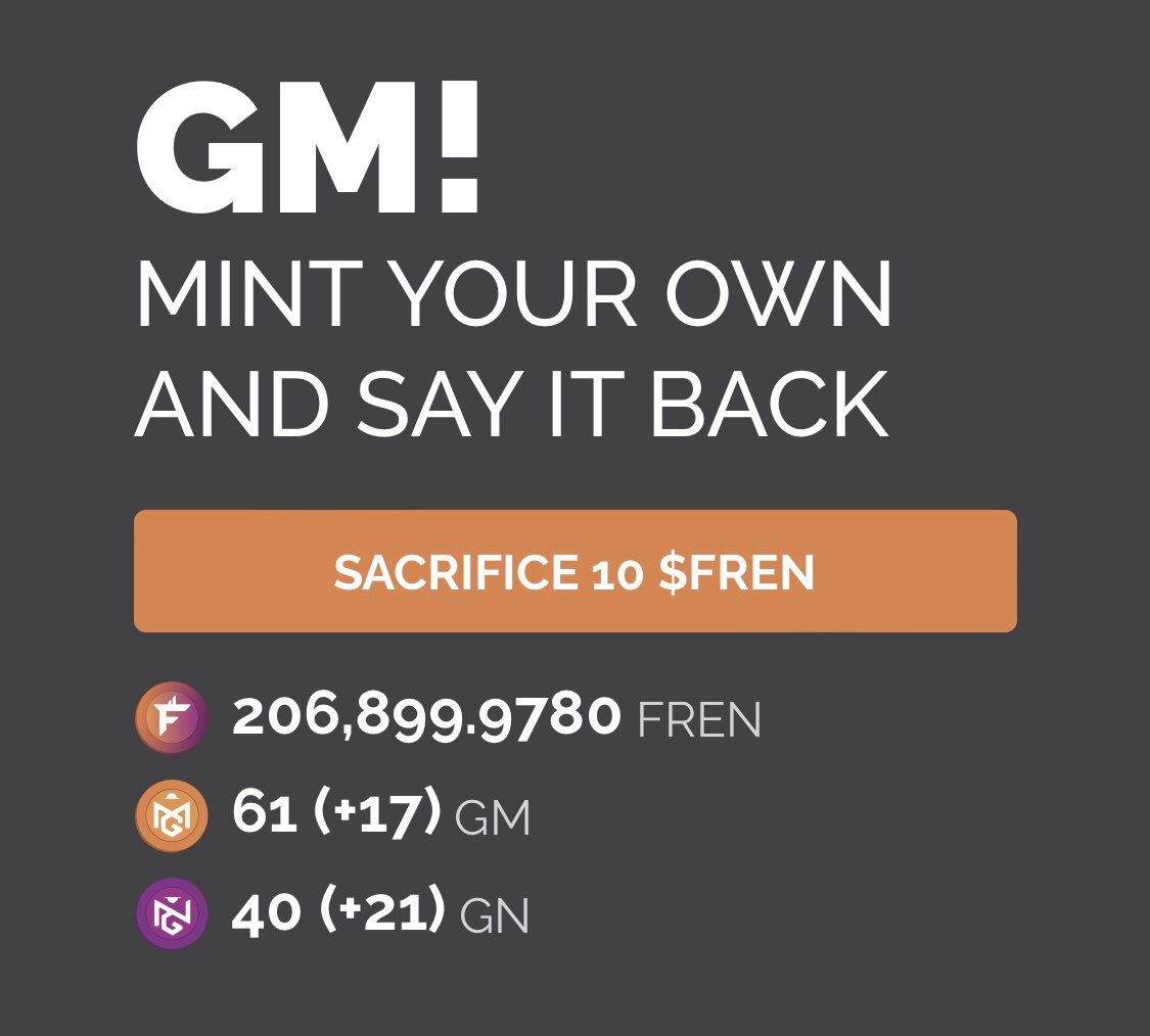 HopefulofNFTs's tweet photo. want lots of $FREN off me all i want is a $GM or a $GN and a #RETWEEET

gMZPBmbhbcj2a997CK8L1V3Z7mowCVXkJTa3CAZLMFSyxTmbS

@NovaWalletApp

i’ll add you to the @GmOrDie_ private community all you need to do is help me help #GMorDIE 

NO #Bot allowed in 

$KSM $DOT $NFT #Metaverse https://t.co/sPIp2dV7Gq