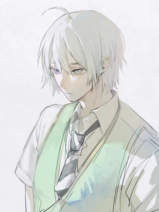 #シルバーウィークだからみんなのシルバーくんを見せて 大昔の絵を掘り出してきちゃってすみません…ッ 