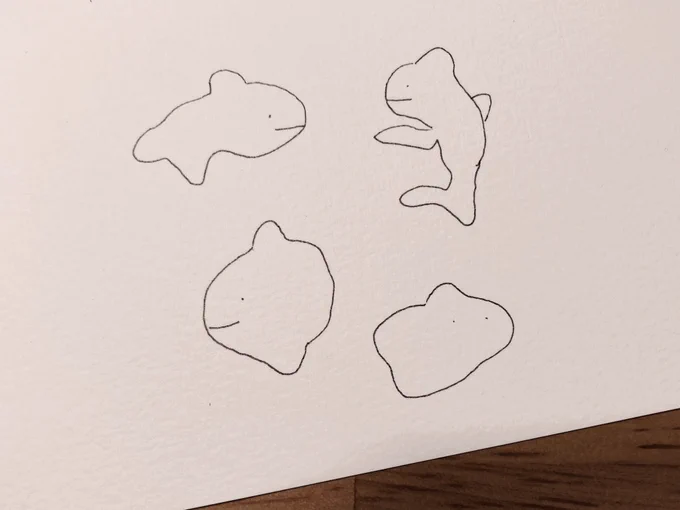 原稿のすみに描いた記憶のない絵 