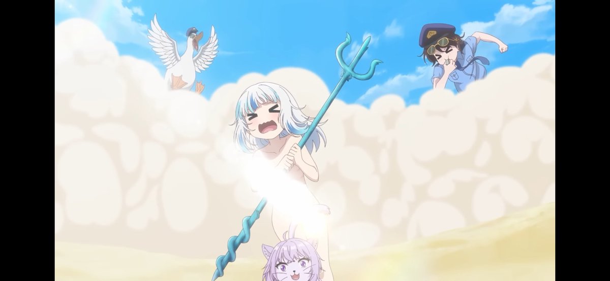 大空スバル 「おっ大空警察ゥ?!?!!!?!!!???!!! 」|オクトパスプライム・アヒージョ🚑のイラスト