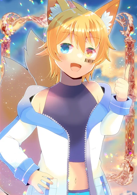 海外Vtuberの𝗣𝗮𝗿𝘆()さんを描かせて頂きました!リクエスト有難うございます  #Skeb #Commission #ParyArt #ENVTuber #VTuber 