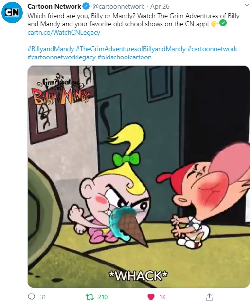 skysoundfanatic's tweet photo. "Something about kids not knowing who Billy &amp; Mandy are because CN doesn't play the show." - @GrimUnicorn 

Yet Cartoon Network mentioned it for #cartoonnetworklegacy... mostly as a sales gimmick for HBO Max

#GrimAndEvil #BillyAndMandy #CartoonNetwork #CNLegacy #MaxwellAtoms https://t.co/aGfRseCNuj
